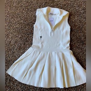 White sleeveless tennis dress size 38